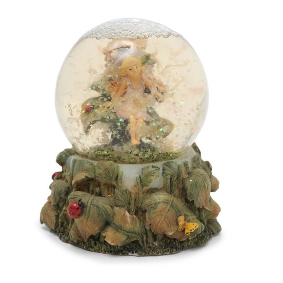 ZEMENO Resin Fairy Snow Globe Glitter Paperweight Forest Ladybug Fantasy Collect - Picture 5 of 10